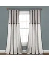 Lush Decor Linen Button New Window Curtain In Gray