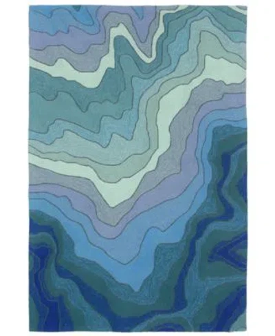 Lush Decor Liora Manne Ravella 2267 Mykonos Blue Indoor Outdoor Area Rug