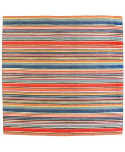 Lush Decor Liora Manne Sonoma Malibu Stripe Area Rug In Orange