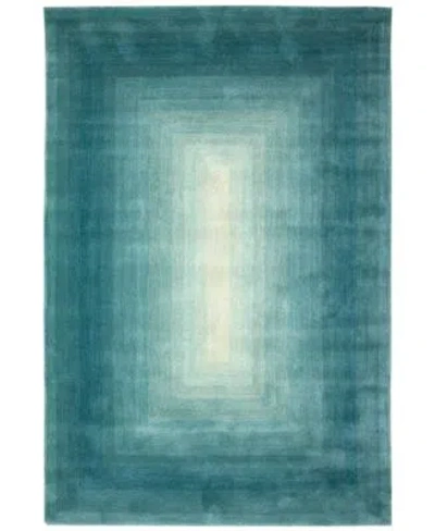 Lush Decor Liora Manne Tivoli Dream Border Area Rug In Aqua