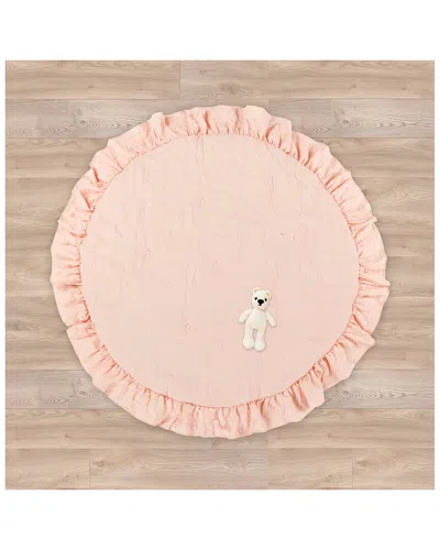 Lush Decor Baby Round Ruffle Play Mat Blush In Pink