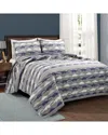 Lush Decor Make A Wish Stone Age Dinosaur Reversible Quilt In Navy