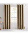 Lush Decor Lush Décor Meena Slub 100% Blackout Window Curtain Panels In Brown