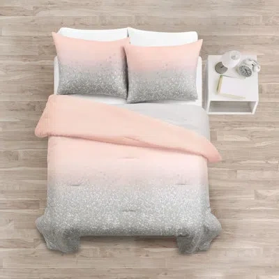 Lush Decor Microfiber 2 Piece Comforter In Blush