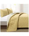 Lush Decor Mid Century Modern Geo Reversible Quilt Set In Yellow