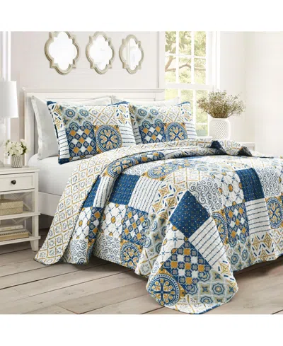 Lush Decor Monique Reversible 3 Piece Quilt Set, King