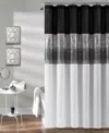Lush Decor Night Sky Shower Curtain, 72" X 72" In Black,white