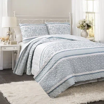 Lush Decor Nisha Reversible Quilt Set In Blue