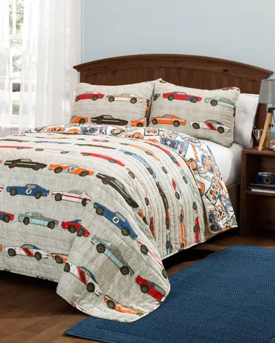 Lush Decor Race Cars Quilt Set