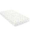 Lush Decor Rainbow Allover Stars Soft & Plush Fitted Crib Sheet In Yellow