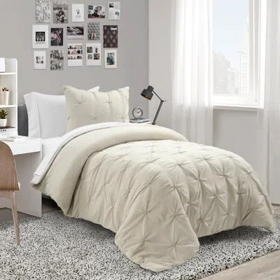 Lush Decor Ravello Microfiber Comforter Set In Wheat
