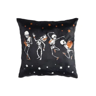 Lush Decor Rocking Skeleton Skeleton Square Throw