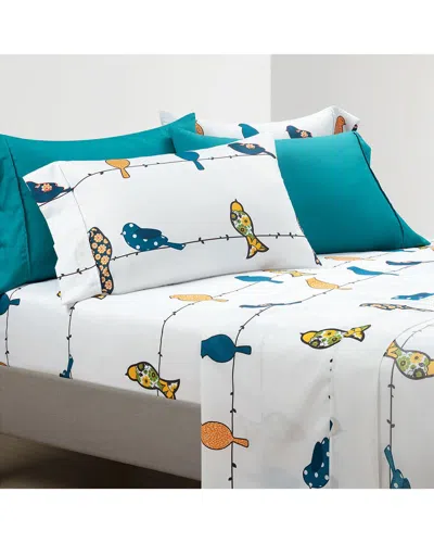 Lush Decor Rowley Birds Soft Sheet Set In Multi