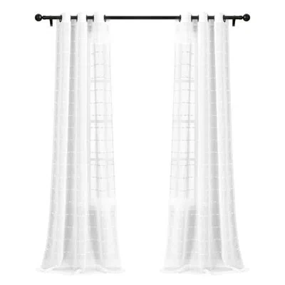 Lush Decor Sheer Outdoor Grommet Single Curtain Panel