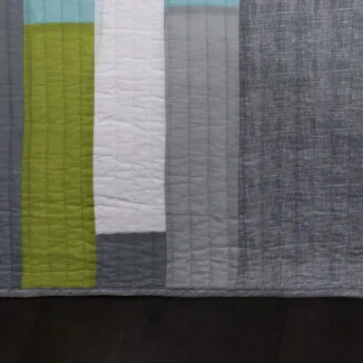 Lush Decor Shelly Reversible Modern & Contemporary Quilt Set In Blue;green;gray;orange