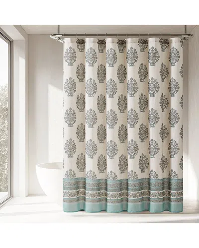 Lush Decor Lush Décor Sofia Flower Block Bouquet Shower Curtain