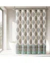 Lush Decor Lush Décor Sofia Flower Block Bouquet Shower Curtain In Multi