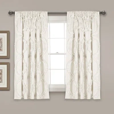Lush Decor Solid Semi-sheer Rod Pocket Single Curtain Panel