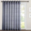 Lush Decor Solid Sheer Grommet Curtain Panels In Navy