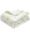 Lush Decor Sunshine Rainbow Soft Sherpa Blanket In Yellow