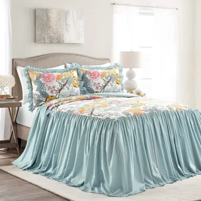 Lush Decor Sydney 3 Piece Bedspread Set In Blue;yellow