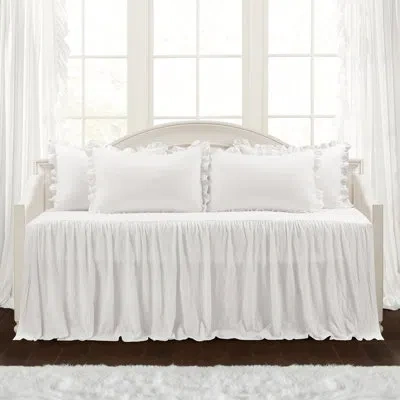 Lush Decor White Microfiber 5 Piece Duvet Cover Set