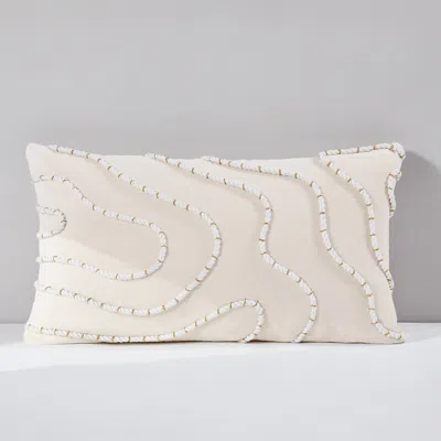 Lush Decor Yara Cotton Pillow Cover In Neutral