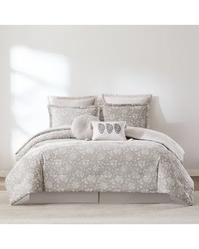Lush Decor Lush Décor Zara Floral Block Cotton Comforter Set In Multi