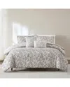 Lush Decor Lush Décor Zara Floral Block Reversible Comforter Set In Multi