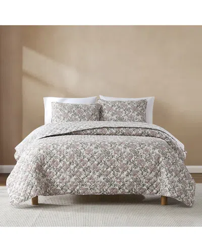 Lush Decor Lush Décor Zara Floral Block Reversible Comforter Set In Multi