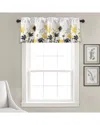 Lush Decor Zuri Flora Light Filtering Single Valance In Yellow