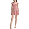 Lush Floral Cap Sleeve Empire Waist Minidress