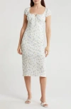 Lush Floral Midi Dress