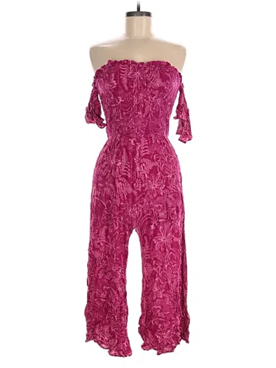 Pre-owned Lush Jumpsuit In Pink