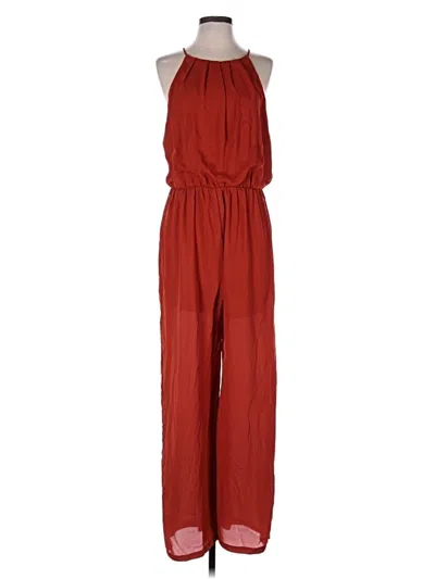 Pre-owned Lush Jumpsuit In Red