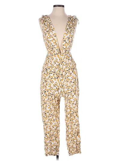 Pre-owned Lush Jumpsuit In Yellow
