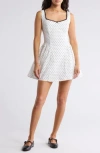 Lush Lace Trim A-line Minidress