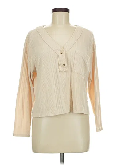 Pre-owned Lush Long Sleeve Blouse In Ivory