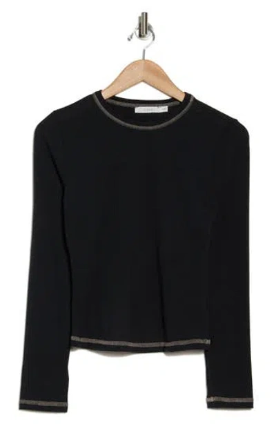 Lush Long Sleeve Top In Black