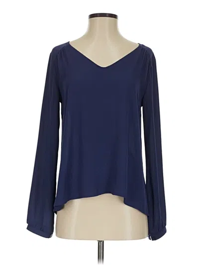 Pre-owned Lush Long Sleeve T-shirt In Blue