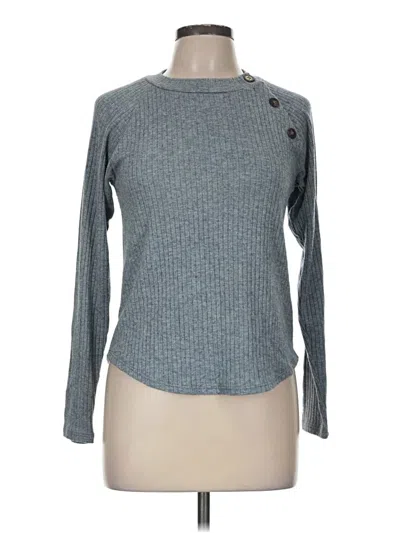 Pre-owned Lush Long Sleeve T-shirt In Gray
