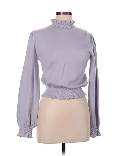 Pre-owned Lush Long Sleeve Turtleneck In Purple