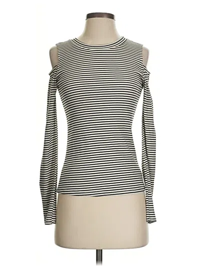 Pre-owned Lush Long Sleeve Turtleneck In Silver