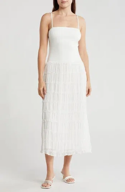 Lush Mixed Media Tiered Sundress