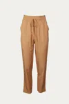 Lush Paperbag Pants In Apricot In Multi
