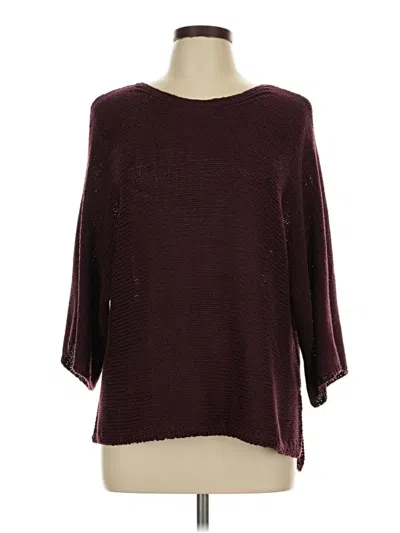 Pre-owned Lush Pullover Sweater In Burgundy