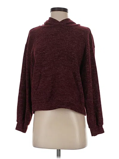 Pre-owned Lush Pullover Sweater In Burgundy