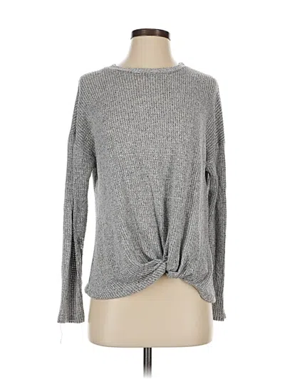Pre-owned Lush Pullover Sweater In Gray