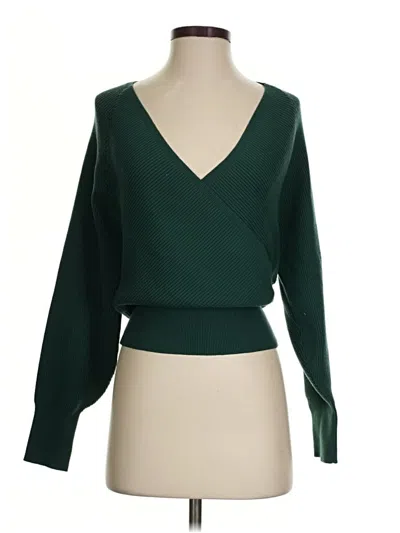 Pre-owned Lush Pullover Sweater In Green
