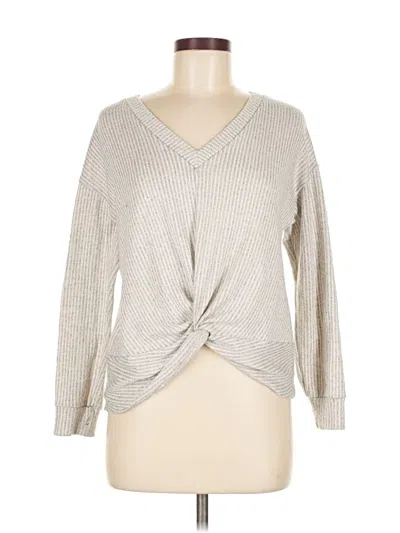 Pre-owned Lush Pullover Sweater In Silver